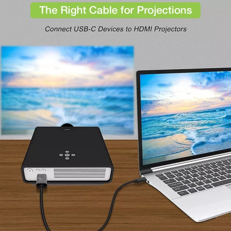 Techly sovitinkaapeli USB-C uros HDMI 2.0 4K uros 2 m musta
