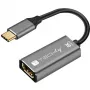Techly IADAP-USBC-HDMI8 USB-näytönohjainsovitin 7680 x 4320 pikseliä musta, hopea