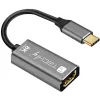 Techly IADAP-USBC-HDMI8 USB-näytönohjainsovitin 7680 x 4320 pikseliä musta, hopea