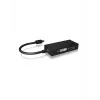 ICY BOX IB-AC1032 Mini DisplayPort DVI-D + VGA (D-Sub) + HDMI musta