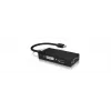 ICY BOX IB-AC1032 Mini DisplayPort DVI-D + VGA (D-Sub) + HDMI musta