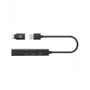 ICY BOX IB-HUB1439-LAN johdollinen USB 3.2 Gen 1 (3.1 Gen 1) Type-A musta