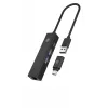 ICY BOX IB-HUB1439-LAN johdollinen USB 3.2 Gen 1 (3.1 Gen 1) Type-A musta