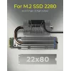 ICY BOX IB-M2HSF-705 SSD-jäähdytyssiili/-jäähdytin 3 cm hopea 1 kpl