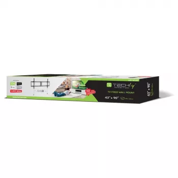 Techly kiinteä seinäteline LED TV LCD 43–90