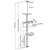 Techly ICA-TR32 TV-teline/jalusta 177,8 cm (70 inch) hopea