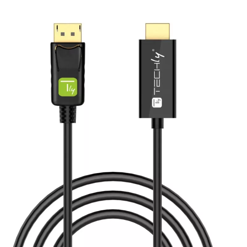 Techly muunninkaapeli 1m DisplayPort - HDMI 1.2 4K ICOC DSP-H12-010