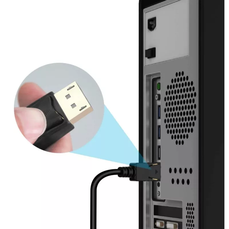 Techly muunninkaapeli 1m DisplayPort - HDMI 1.2 4K ICOC DSP-H12-010