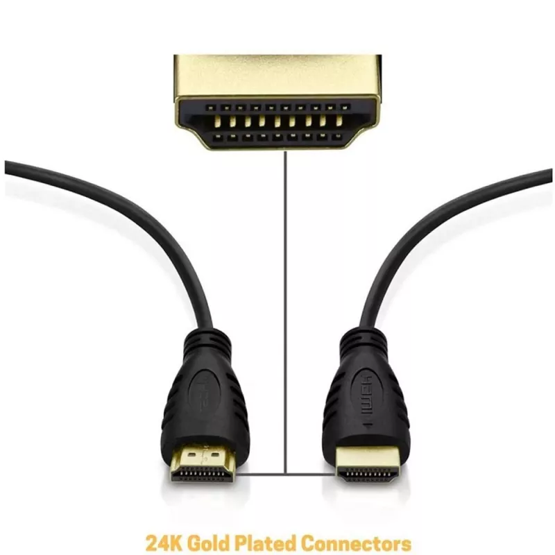 Techly HDMI 2.0 -kaapeli A/A M/M 9m musta 18 Gbit/s 3D