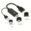 Techly ICOC-HDMI-DP12A HDMI-DisplayPort-sovitin USB-virralla, 4K 30 Hz