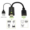 Techly ICOC-HDMI-DP12A HDMI-DisplayPort-sovitin USB-virralla, 4K 30 Hz