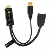 Techly ICOC-HDMI-DP12A HDMI-DisplayPort-sovitin USB-virralla, 4K 30 Hz