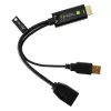 Techly ICOC-HDMI-DP12A HDMI-DisplayPort-sovitin USB-virralla, 4K 30 Hz