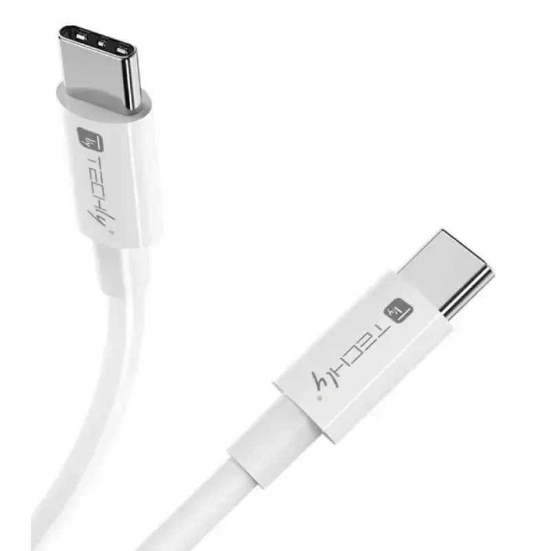 Techly ICOC-MU4-20G240W2 USB-kaapeli USB4 Gen 2x2 2 m USB C valkoinen