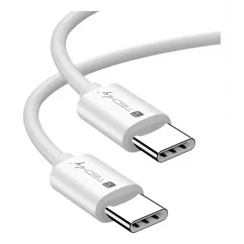 Techly ICOC-MU4-20G240W2 USB-kaapeli USB4 Gen 2x2 2 m USB C valkoinen