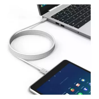 Techly ICOC-MU4-40G240W1 USB-kaapeli USB4 Gen 3x2 1 m USB C valkoinen