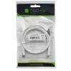 Techly ICOC-MU4-40G240W1 USB-kaapeli USB4 Gen 3x2 1 m USB C valkoinen