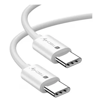 Techly ICOC-MU4-40G240W1 USB-kaapeli USB4 Gen 3x2 1 m USB C valkoinen