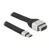 Techly ICOC-USBC-VGA videokaapeli-sovitin 0,12 m USB Type-C VGA (D-Sub)