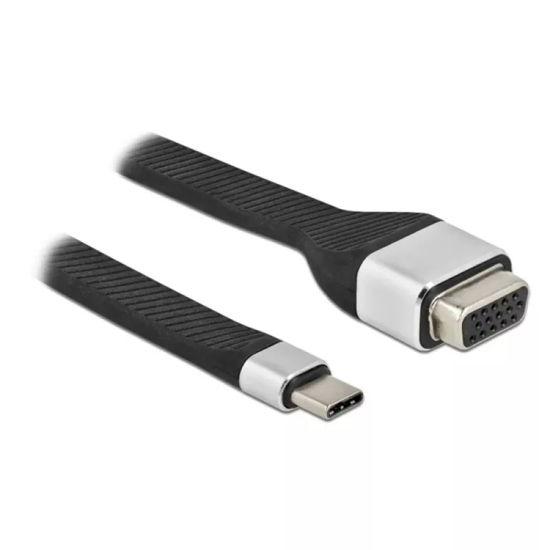 Techly ICOC-USBC-VGA videokaapeli-sovitin 0,12 m USB Type-C VGA (D-Sub)