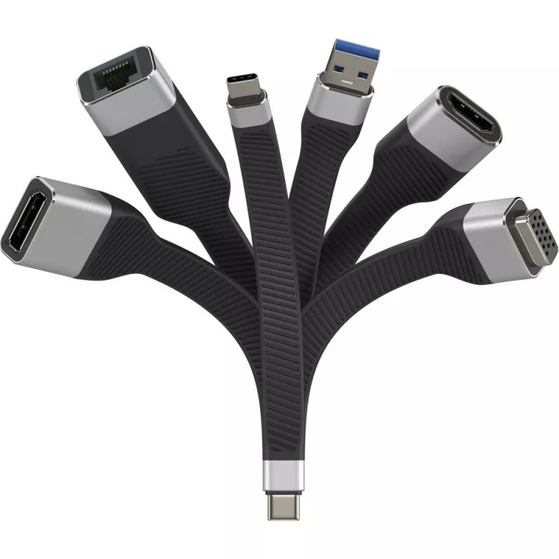 Techly ICOC-USBC-VGA videokaapeli-sovitin 0,12 m USB Type-C VGA (D-Sub)