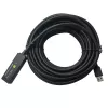 Techly ICUR30100G USB-kaapeli USB 3.2 Gen 1 (3.1 Gen 1) 10 m USB-A musta