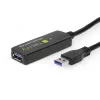 Techly ICUR30100G USB-kaapeli USB 3.2 Gen 1 (3.1 Gen 1) 10 m USB-A musta