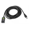 Techly ICUR3050G USB-kaapeli USB 3.2 Gen 1 (3.1 Gen 1) 5 m USB-A musta