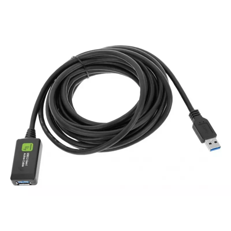 Techly ICUR3050G USB-kaapeli USB 3.2 Gen 1 (3.1 Gen 1) 5 m USB-A musta