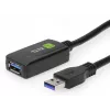 Techly ICUR3050G USB-kaapeli USB 3.2 Gen 1 (3.1 Gen 1) 5 m USB-A musta