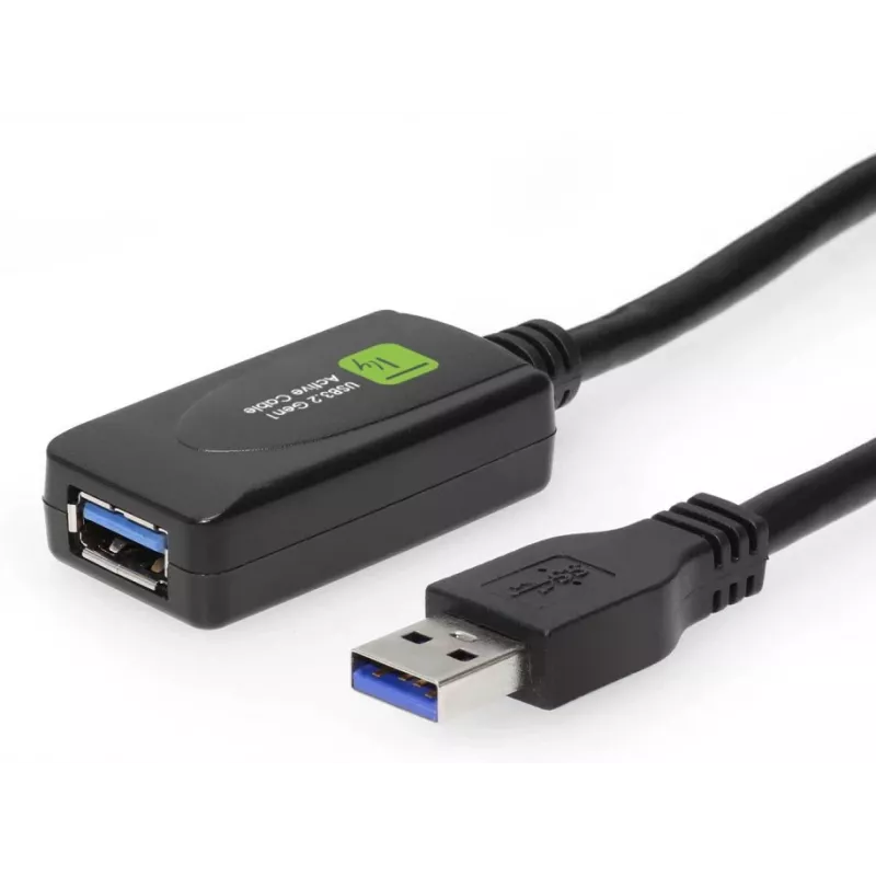 Techly ICUR3050G USB-kaapeli USB 3.2 Gen 1 (3.1 Gen 1) 5 m USB-A musta