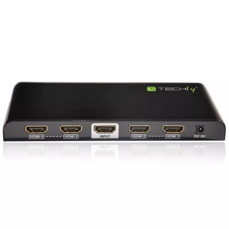 Techly jakaja HDMI 2.0 4K UHD 3D 4-porttinen