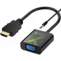 Techly kaapelikonvertterisovitin HDMI-VGA äänellä IDATA HDMI-VGA2A
