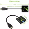Techly kaapelikonvertterisovitin HDMI-VGA äänellä IDATA HDMI-VGA2A