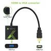 Techly kaapelikonvertterisovitin HDMI-VGA äänellä IDATA HDMI-VGA2A