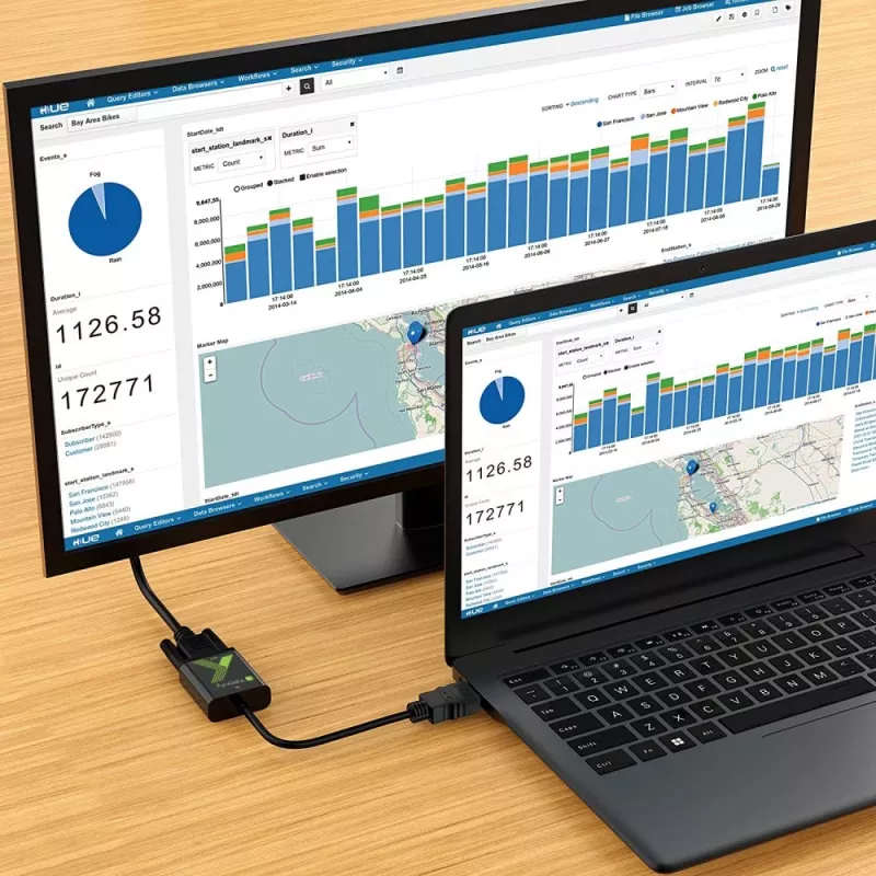 Techly kaapelikonvertterisovitin HDMI-VGA äänellä IDATA HDMI-VGA2A
