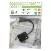Techly kaapelisovitin konvertteri HDMI-VGA Micro USB:lla ja äänellä IDATA HDMI-VGA2AU