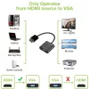 Techly kaapelisovitin konvertteri HDMI-VGA Micro USB:lla ja äänellä IDATA HDMI-VGA2AU