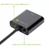 Techly kaapelisovitin konvertteri HDMI-VGA Micro USB:lla ja äänellä IDATA HDMI-VGA2AU