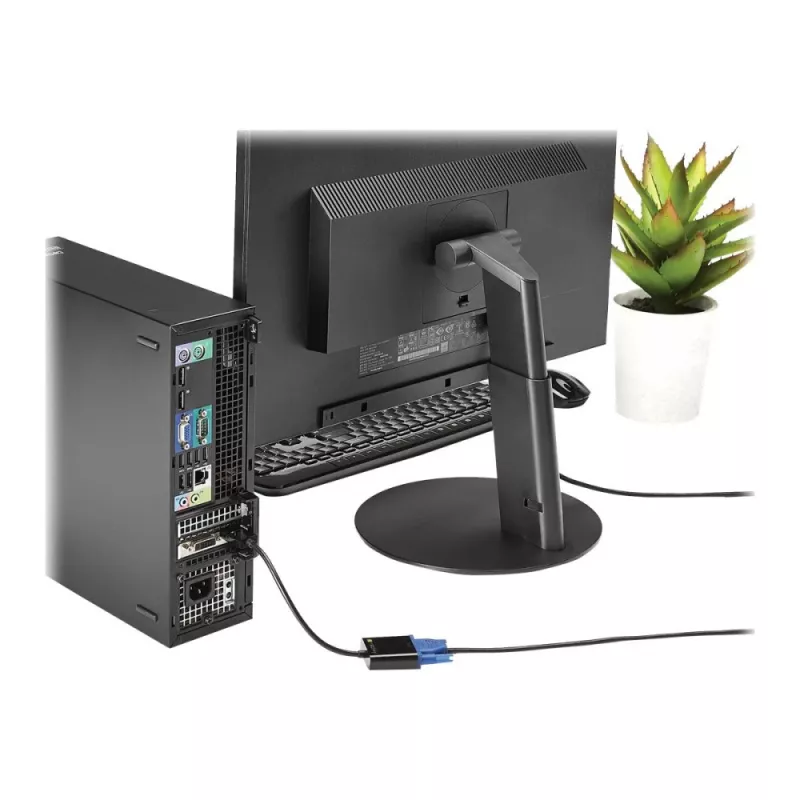 Techly kaapelisovitin konvertteri HDMI-VGA Micro USB:lla ja äänellä IDATA HDMI-VGA2AU