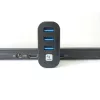 Techly IUSB3-HUB3-ROTB USB-keskitin USB 3.2 Gen 1 (3.1 Gen 1) Type-A 5000 Mbit/s musta
