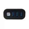 Techly IUSB3-HUB3-ROTB USB-keskitin USB 3.2 Gen 1 (3.1 Gen 1) Type-A 5000 Mbit/s musta