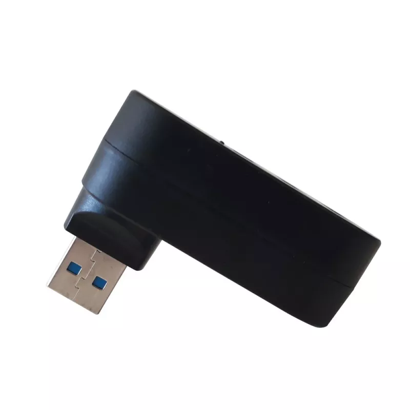 Techly IUSB3-HUB3-ROTB USB-keskitin USB 3.2 Gen 1 (3.1 Gen 1) Type-A 5000 Mbit/s musta