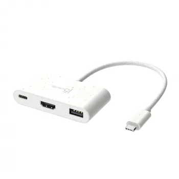 j5create JCA379EW – USB-C® - HDMI™ & USB™ Type-A Power Delivery -tuella
