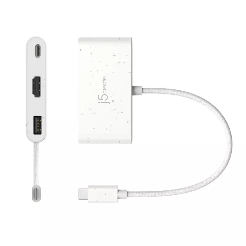 j5create JCA379EW – USB-C® - HDMI™ & USB™ Type-A Power Delivery -tuella