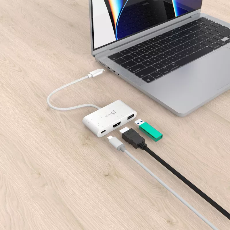 j5create JCA379EW – USB-C® - HDMI™ & USB™ Type-A Power Delivery -tuella