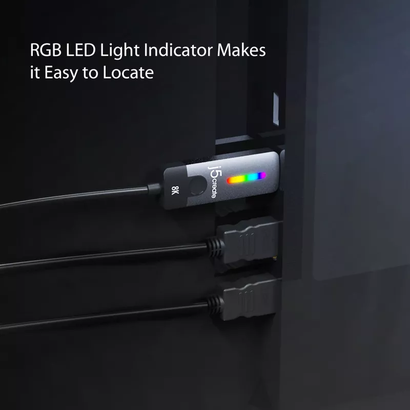j5create JCC157-N USB-C - HDMI 2.1 8K -kaapeli 1,79 m