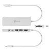 j5create JCD373EW - USB-C®-moniporttikeskitin Power Delivery -tuella