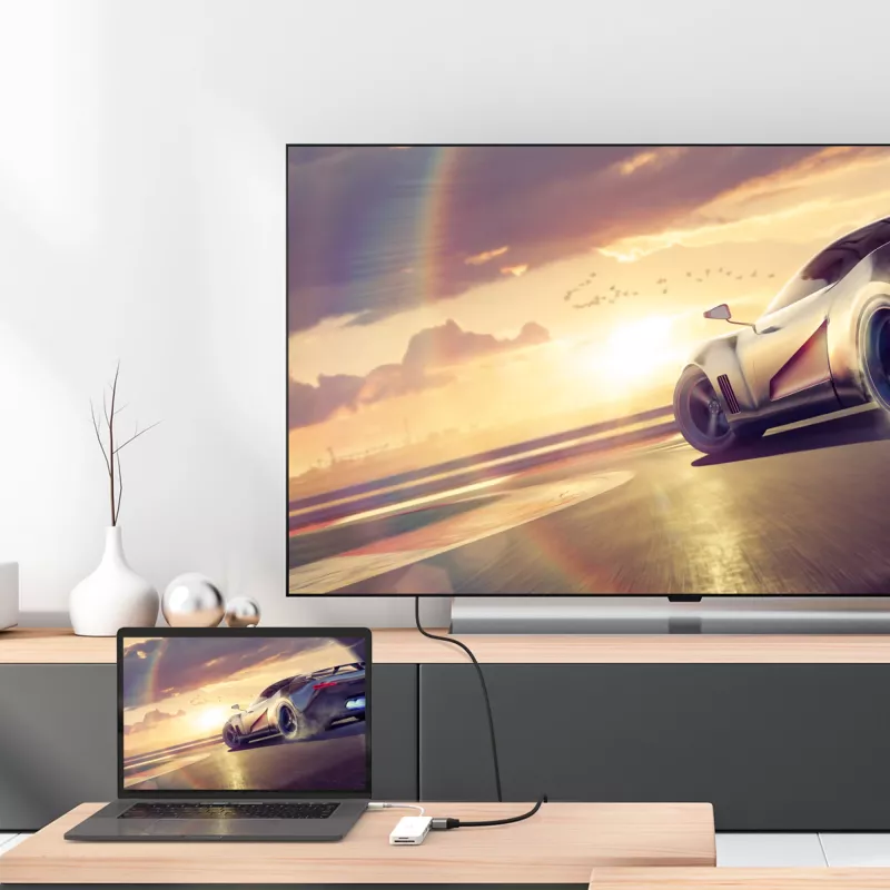 USB-C-monisovitin j5create JCD373-N 60W Power Delivery 4K