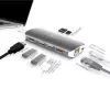 j5create JCD383 USB-C™ 9-in-1-monisovitin, hopea ja valkoinen